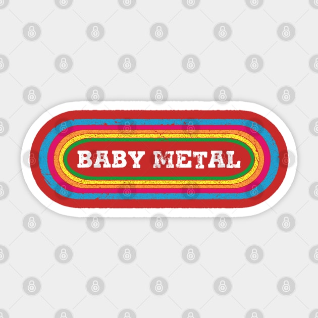 rainbow baby metal Sticker by pesidsg